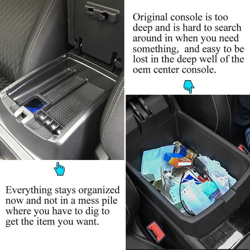 Vesul Center Console Organizer Storage Box Compatible with Nissan Rogue 2014-2020 Rogue Sport 2017-2022 Murano 2015-2024 ABS Insert Tray Organizer Glove Pallet - Image 5